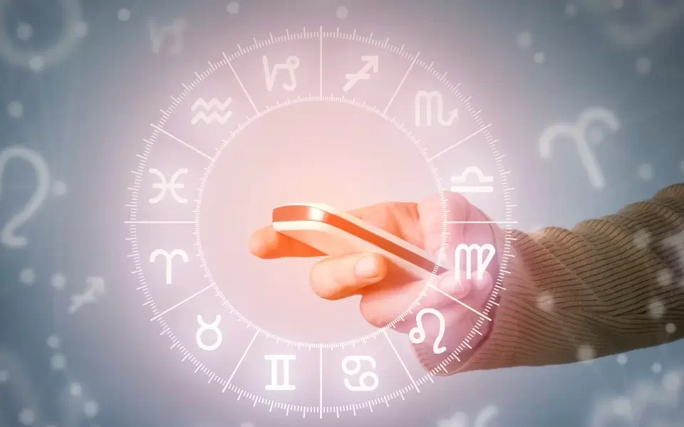 a serene consultation setup with an astrologer in bubai